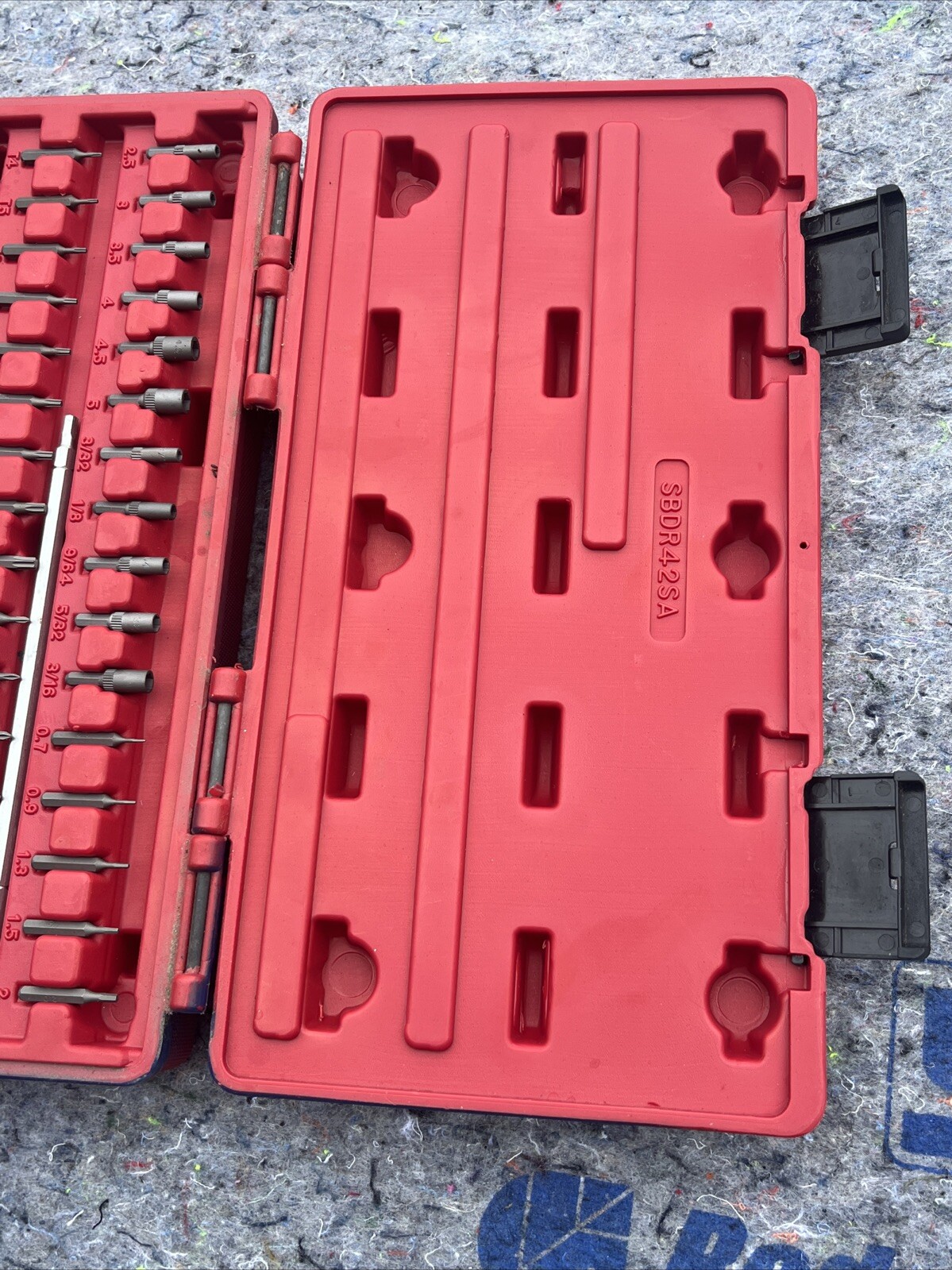 Mac Tools 42 Piece Mac-Grip Ratcheting 1/8” Hex Bit Screwdriver Missing 2 Pc