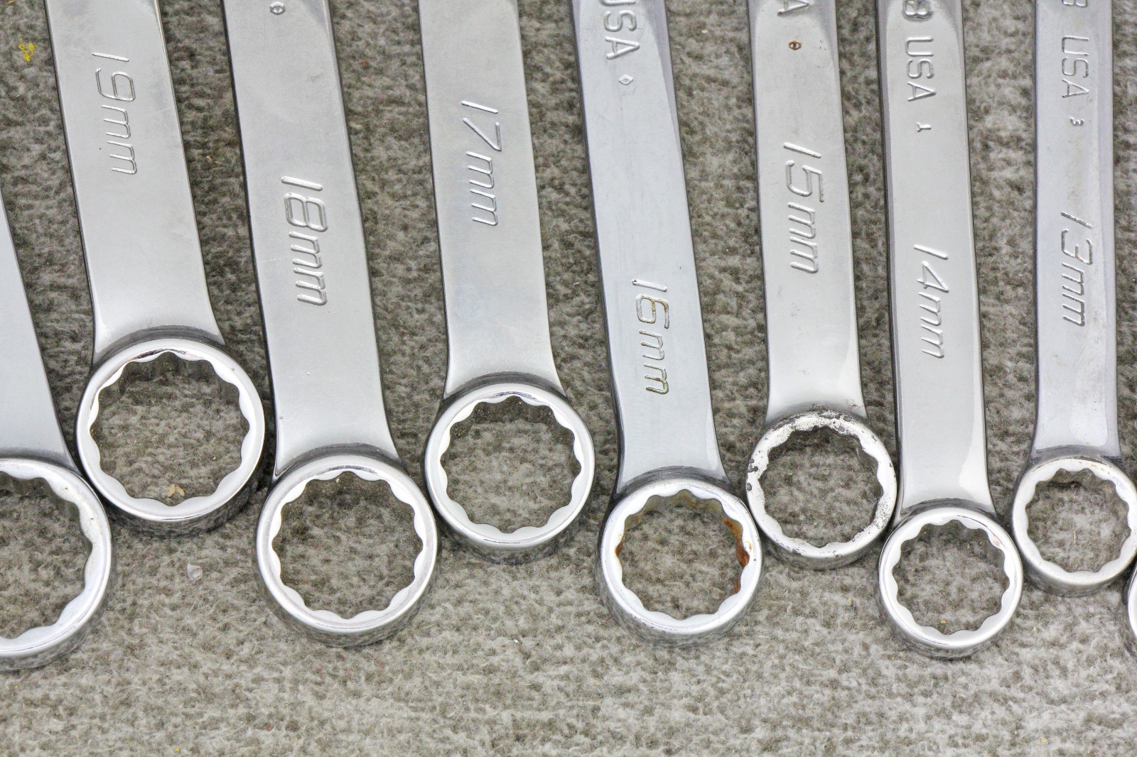 Snap on OEXM713 METRIC Combination Wrench Set 10 – 22mm + 24mm