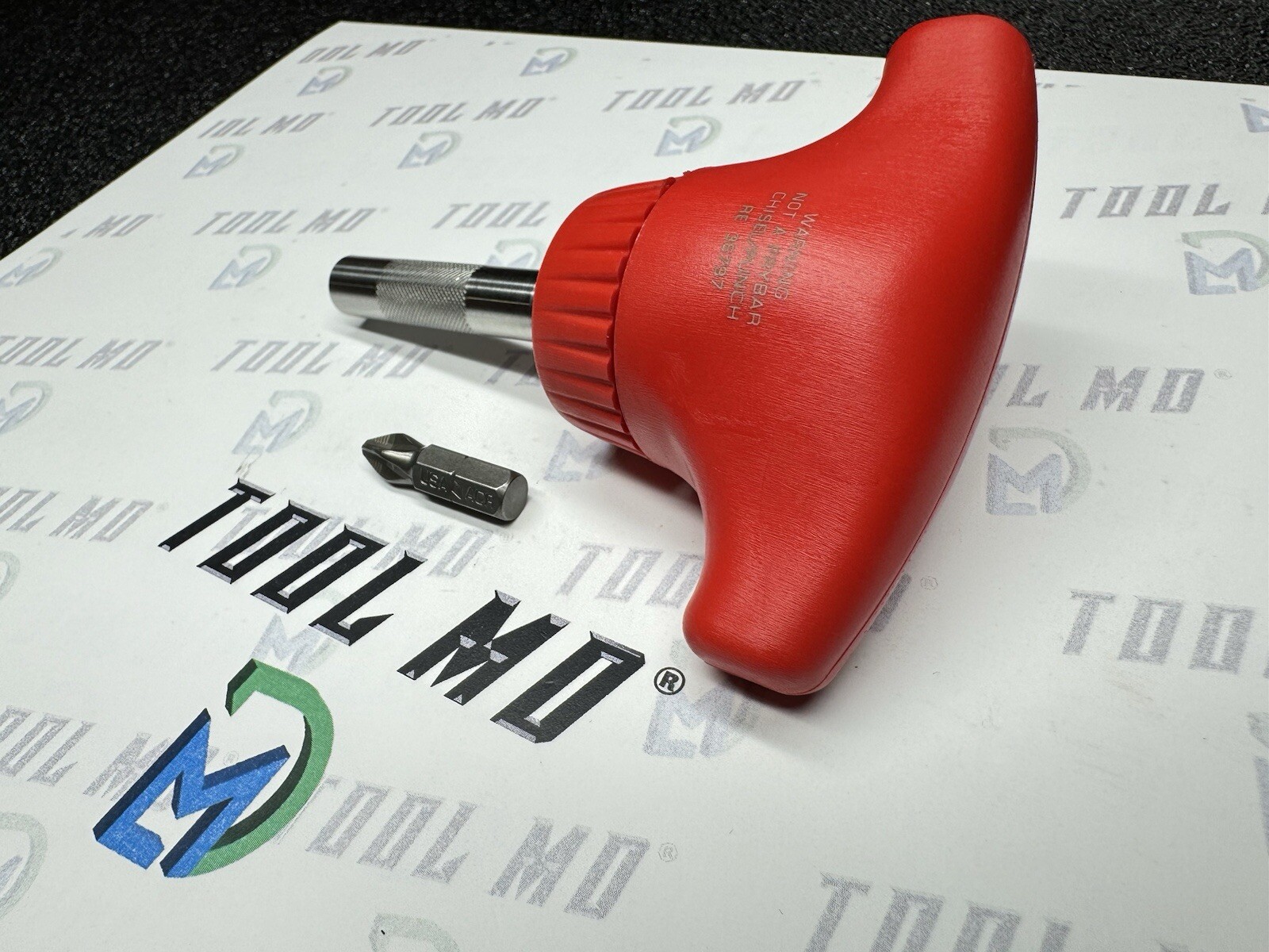 Snap-on Tools USA NEW RED T-Handle Ratcheting STUBBY Screwdriver SSDMRT1