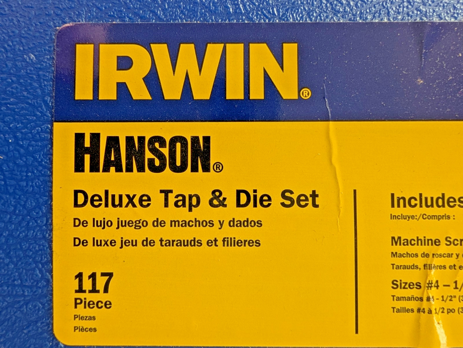 IRWIN Hanson (26377) – 117 Piece Tap and Hex Die Deluxe Set (Brand New)