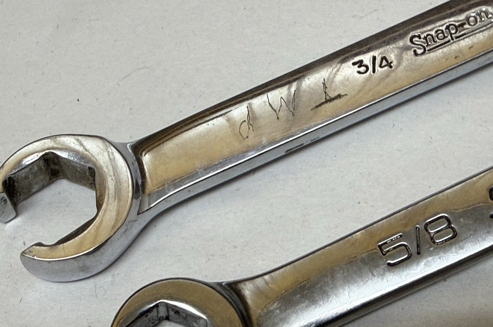 USA Snap-On 5 pc Double Flare Nut Line Wrench Set SAE 1/4 to 13/16″ RXFS605
