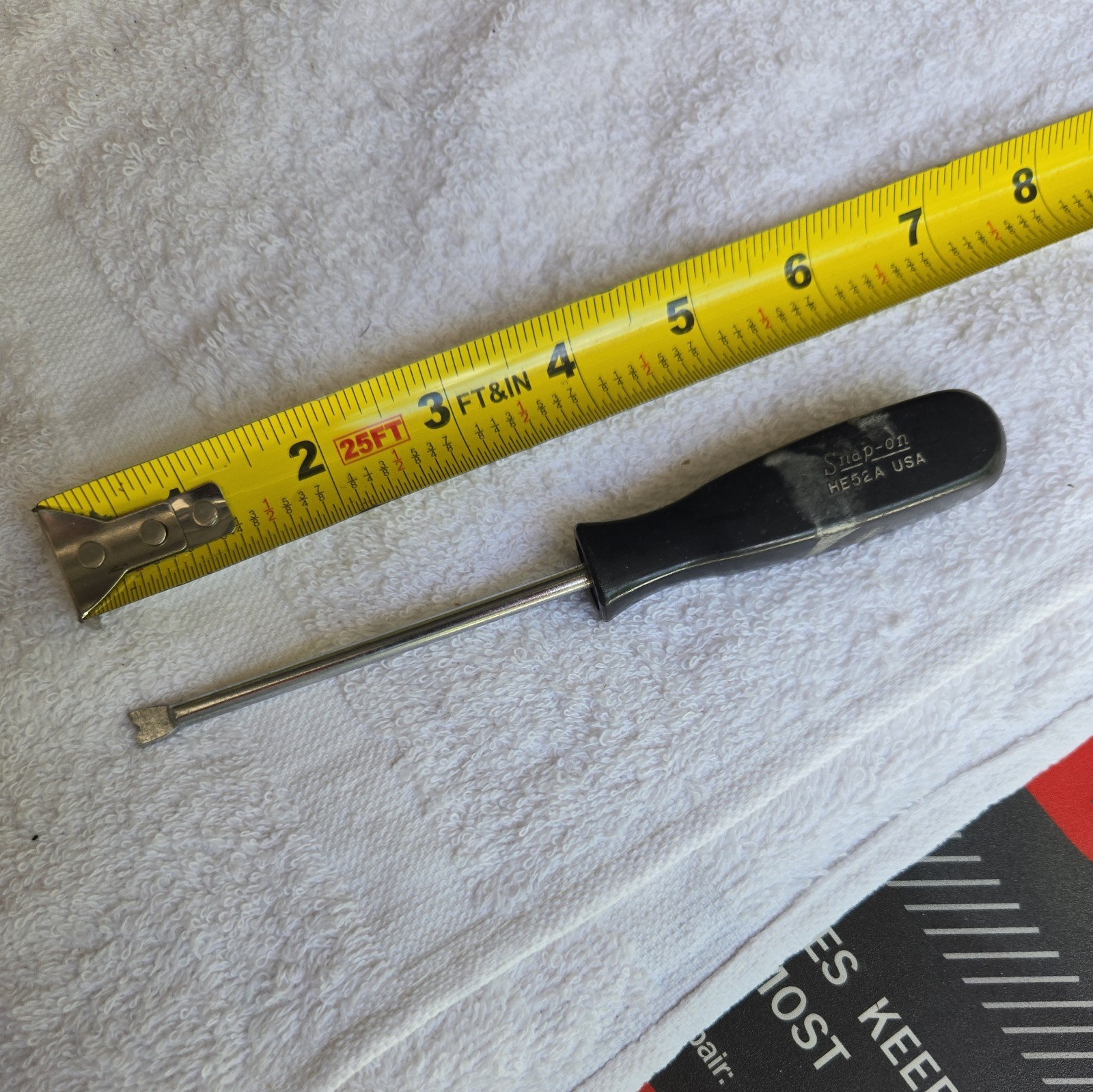 Vintage Snap-On Tool HE52A Headlamp Spring Adjuster Black Handle AS-IS Repair