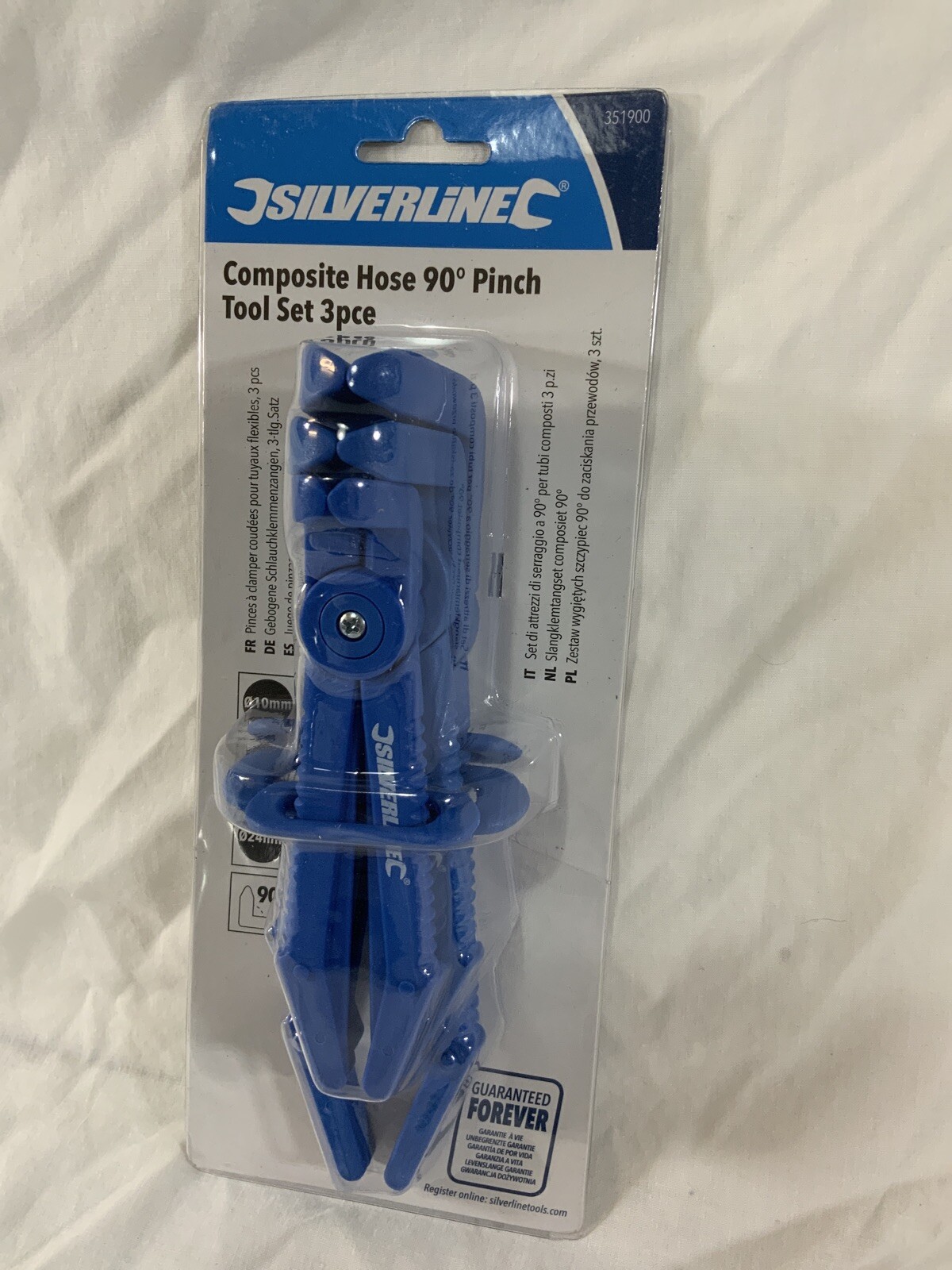 Silverline Composite Hose 90° Pinch Tool Set 3 pieces