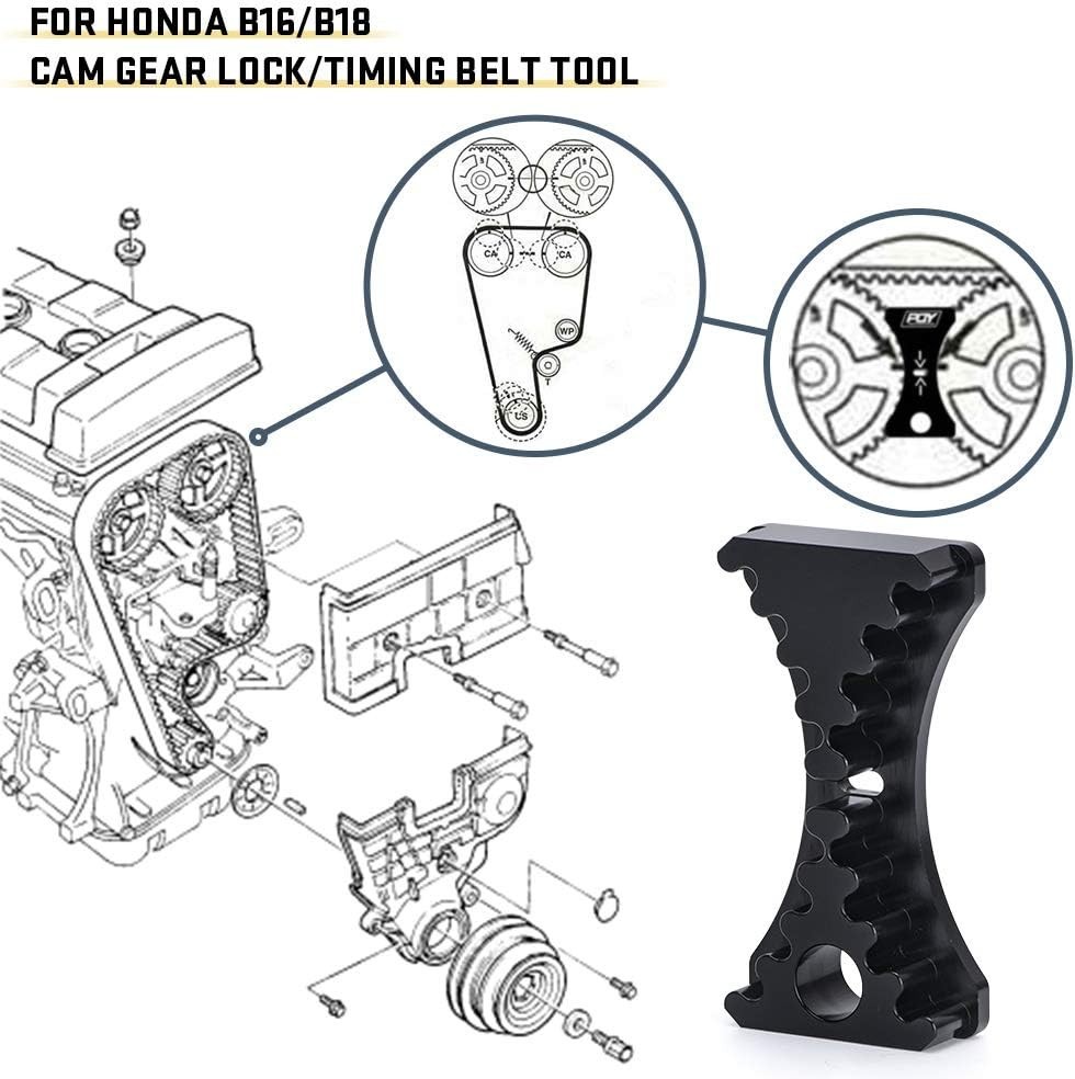 Engine Cam Gear Lock Timing Belt Tool Black