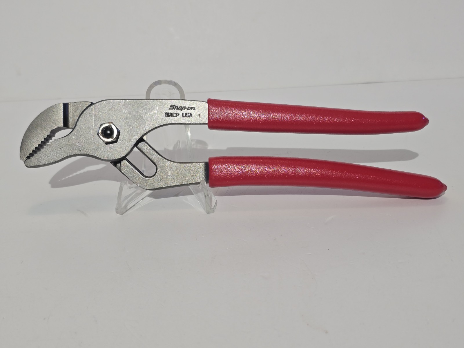 🇺🇸 Snap-on Tools NEW RED 9″ Adjustable Joint Interlocking Channel Pliers 91ACP