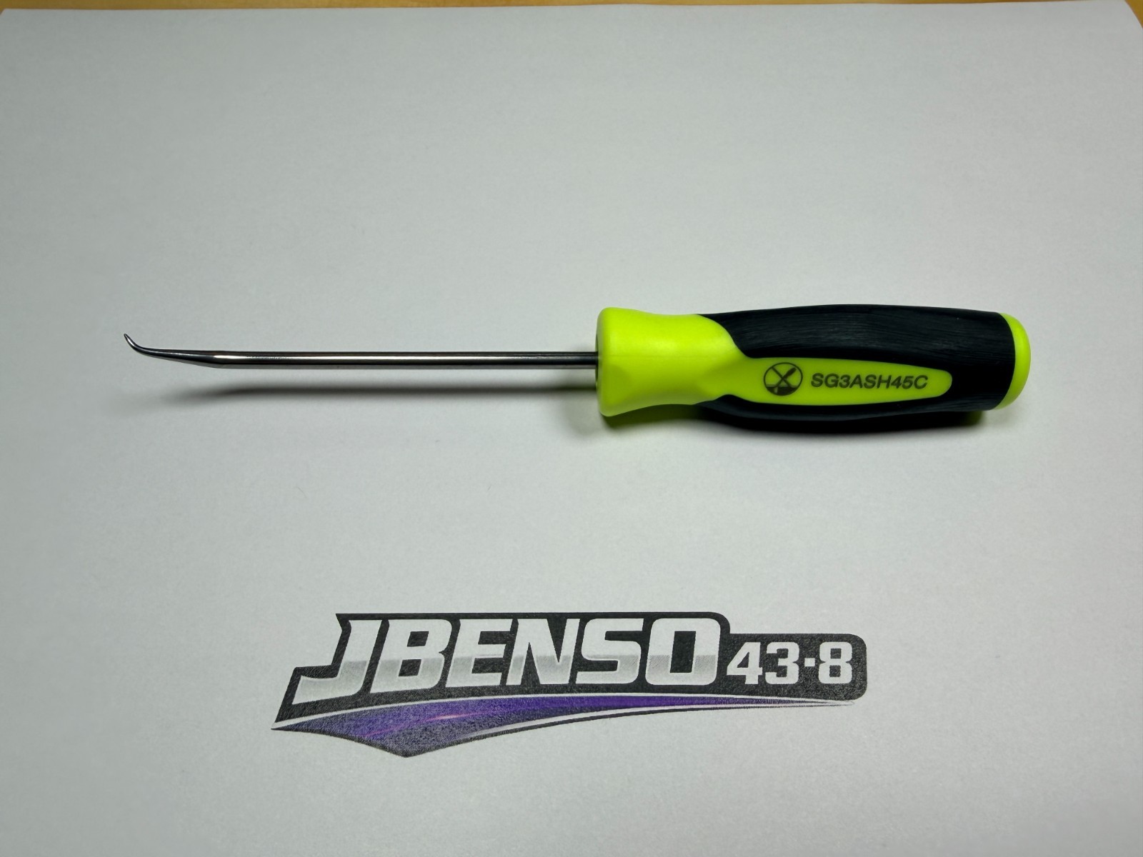 Snap-on Tools USA NEW HI-VIZ 6″ Mini Soft Grip Short 45° Tip Pick SG3ASH45CHV