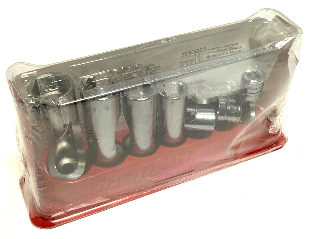 NEW Snap-on™ 3/8″ drive 3/8″ – 3/4″ 6-pt Flare Line Nut Socket Set 207FRX SEALed