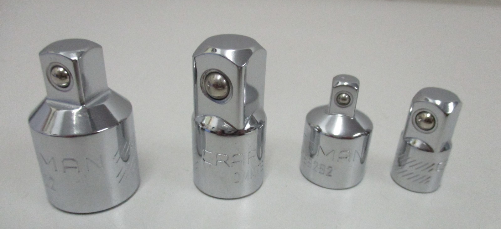 Craftsman 4 pc Socket Adapter Converter Reducer Set 1/4″, 3/8″ & 1/2″ CMMT99278