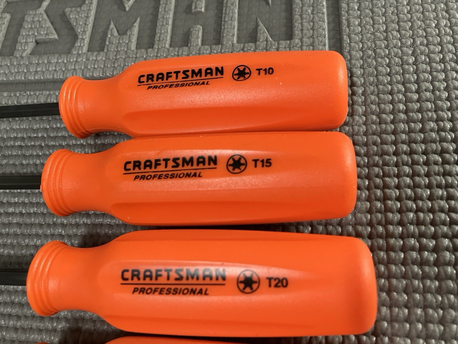 NOS Orange Craftsman Professional 4pc Torx Screwdrivers T10 T15 T20 T25 Rare!