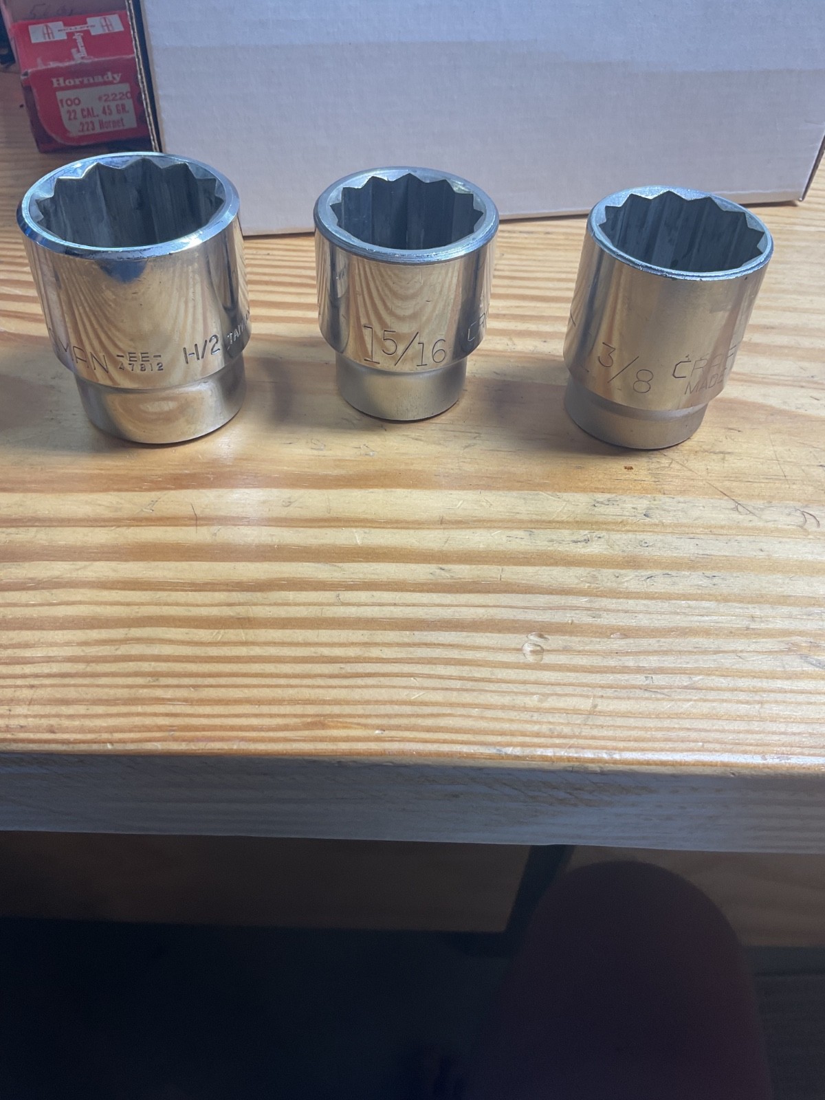 3 Craftsman 3/4 Inch drive sockets 1-1/2 1-5/16 1-3/8 the 1-1/2 is Taiwan 2 USA