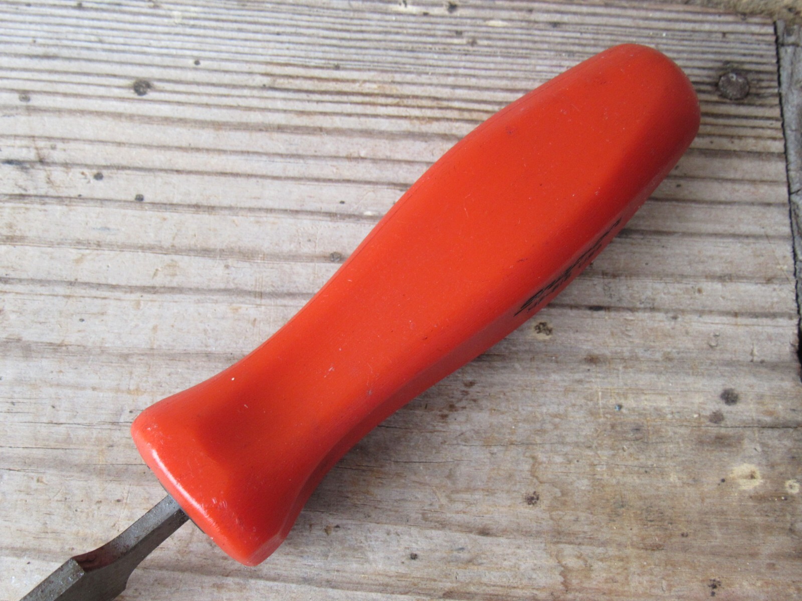 SNAP ON HF616 RED HARD HANDLE LARGE FLAT FILE HF-616 NICE USED CONDITION
