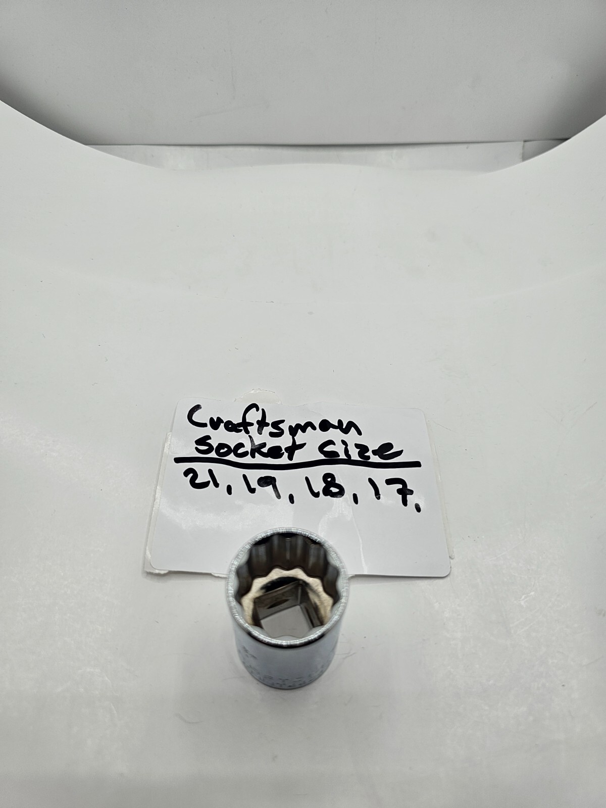 (4 Piece) Craftsman CMMT44249 Socket 1/2 Drive 12 Point 21mm 19mm 18mm 17mm