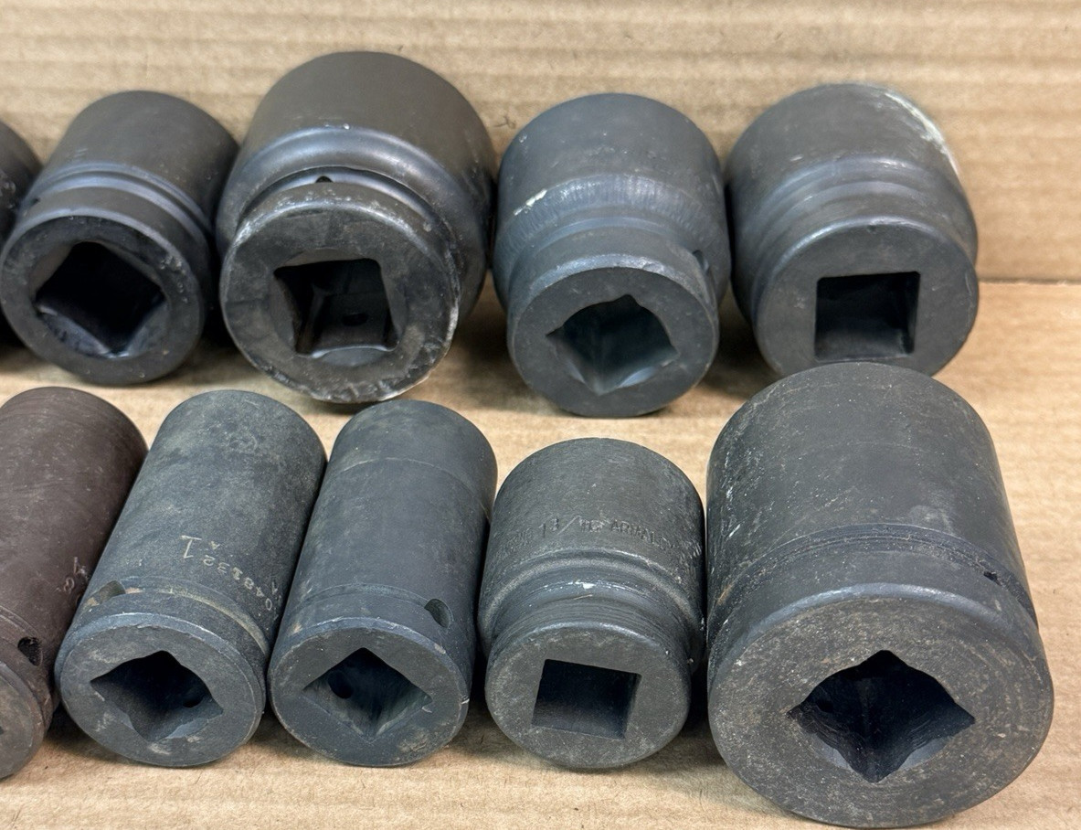 Heavy Duty USA Tool 1” & 3/4″ Impacting Socket 13pc Set Built To Last