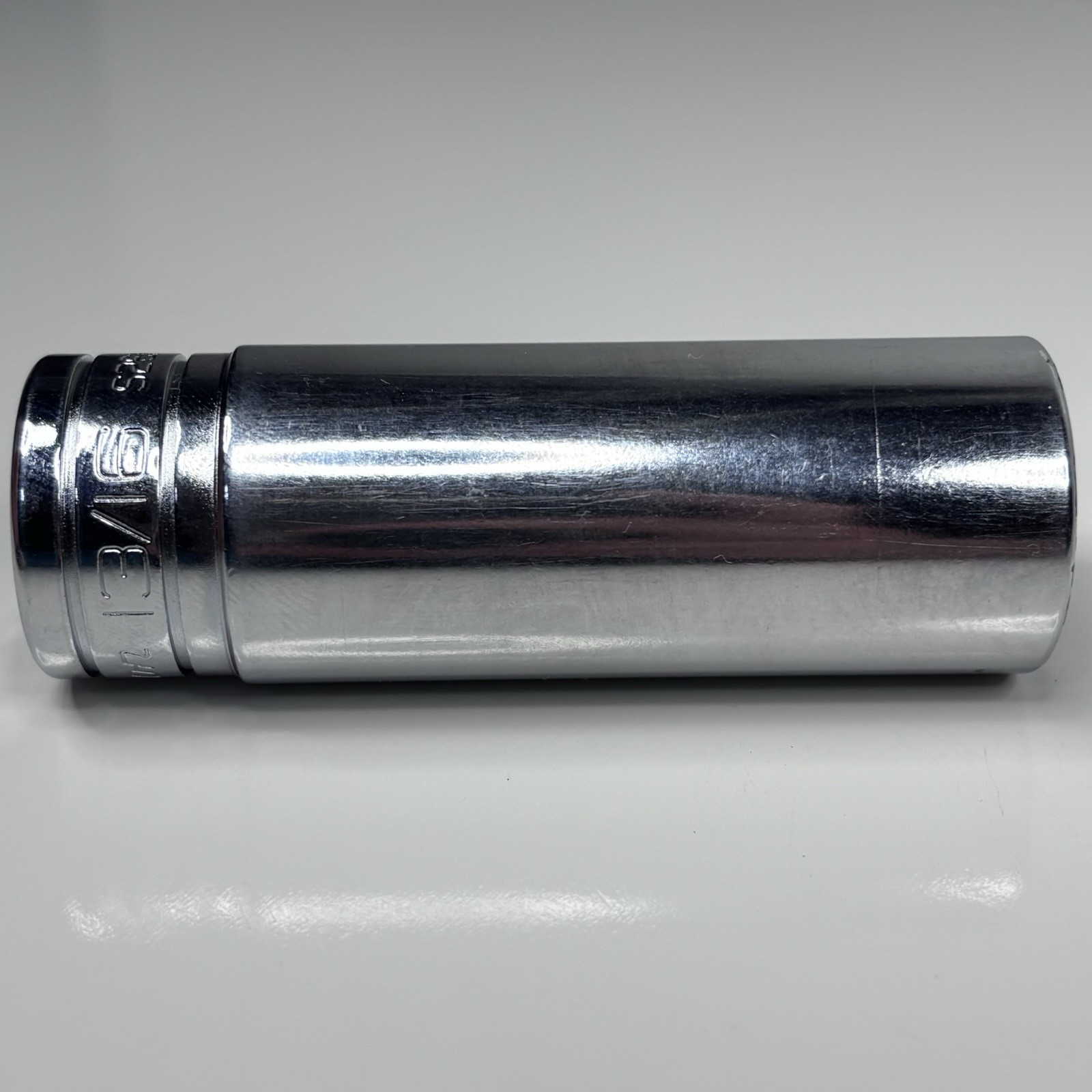 Snap On Tool S261 1/2 Dr 12Pt SAE 13/16 Flank Dr Deep Chrome Socket USA 1994 VGC