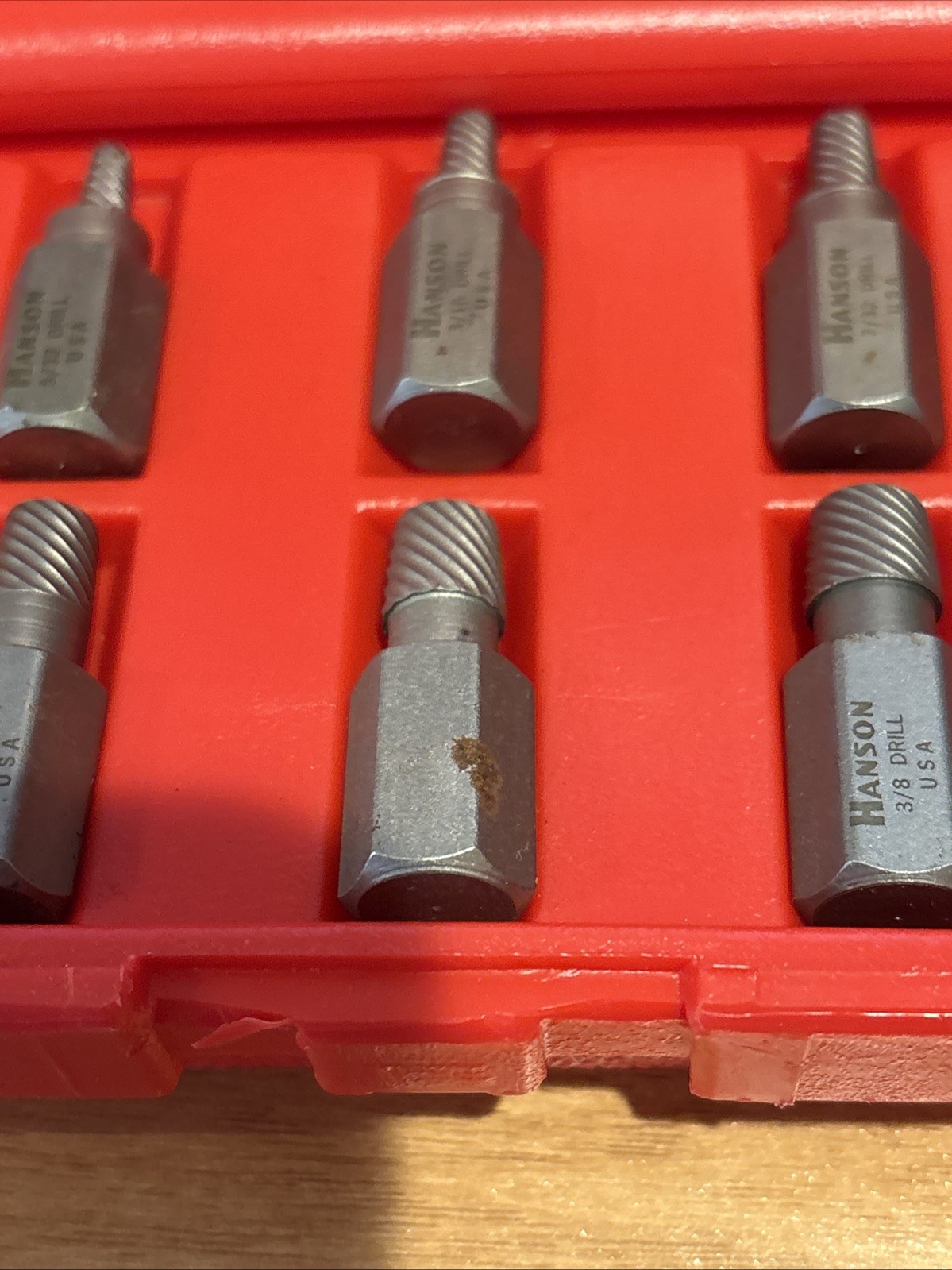 NOS Irwin Hanson USA 53226 10pc Multi-Spine Screw Extraction Set, 1/8″ to 13/32″