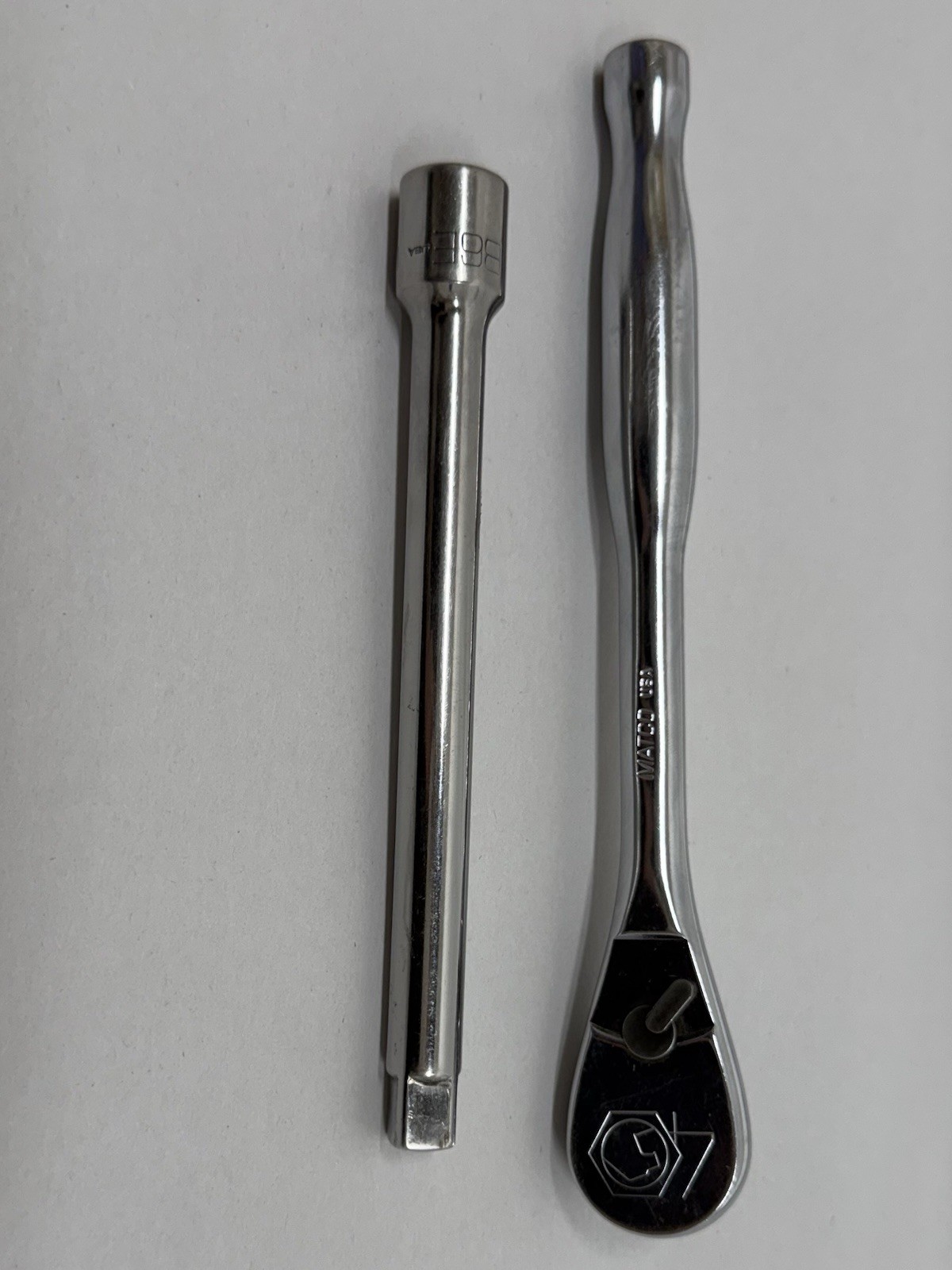 Matco Tools 8″ Ratchet BFR88 3/8″ Drive W/ Matco B6E 6 Inch Extension