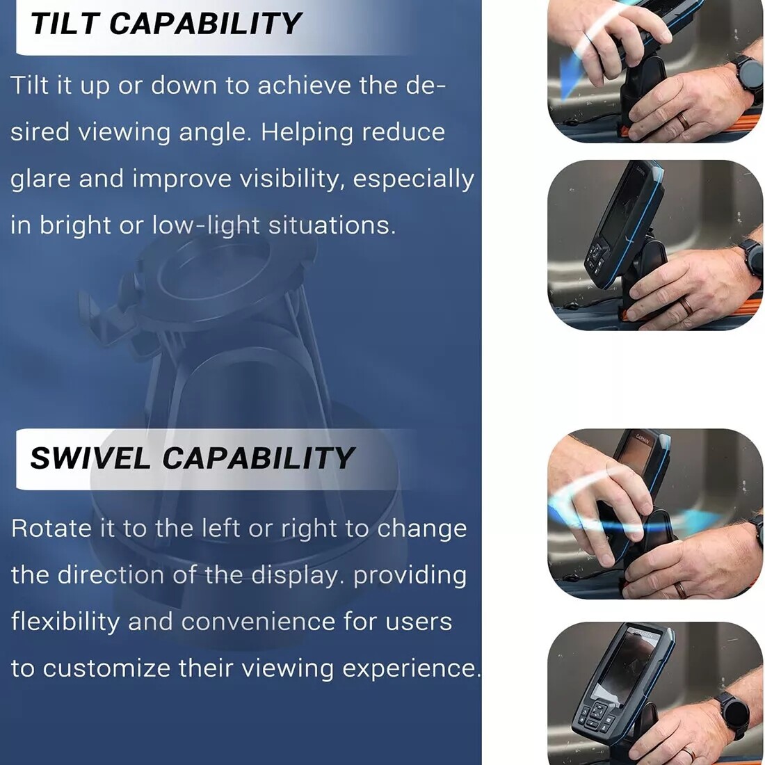 010-12439-10 Tilt/Swivel Mount bracker for Garmin Striker Plus4,Striker Plus 4cv