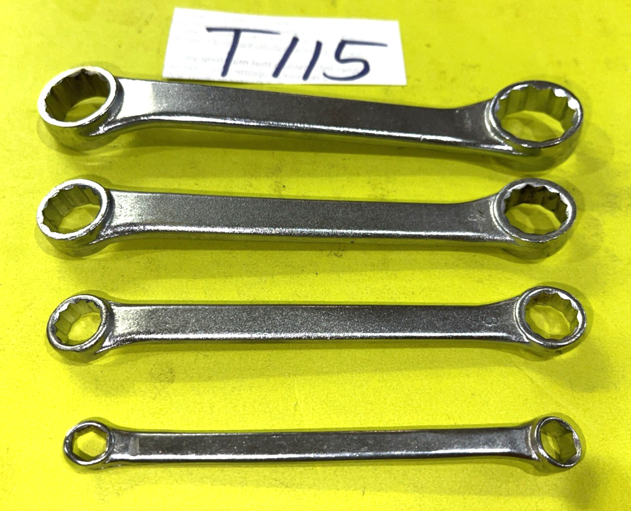 POWR-KRAFT TOOLS VINTAGE 4 PIECE SAE. SHORT BOX-END WRENCH SET 1/4 – 3/4