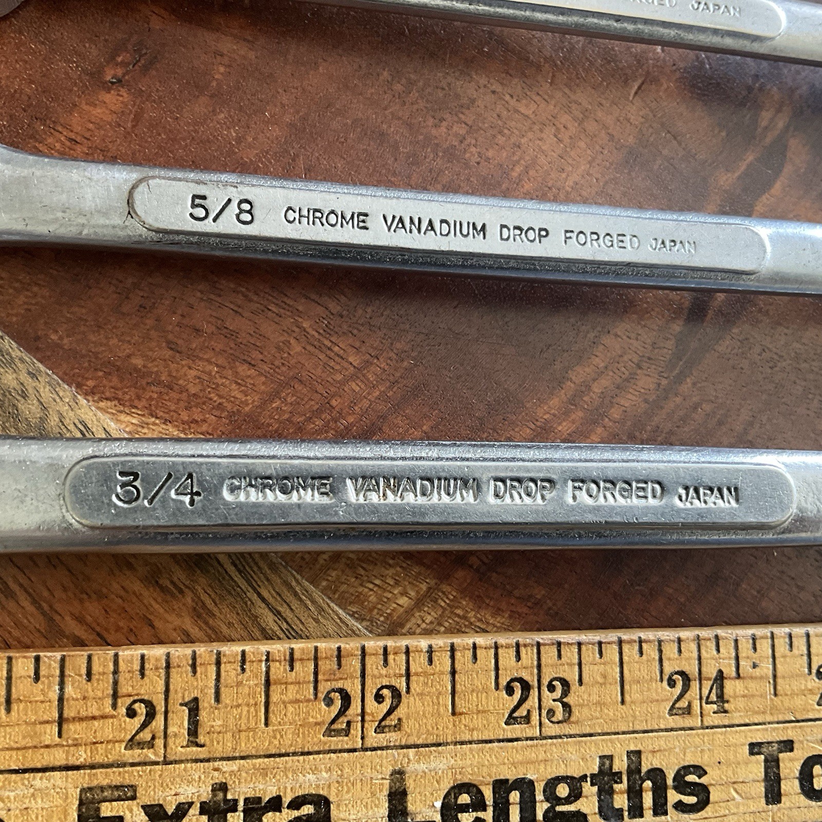 Vintage True Craft Open End & Flexible End Socket Wrenches 3/4″ to 3/8″ Lot Of 4