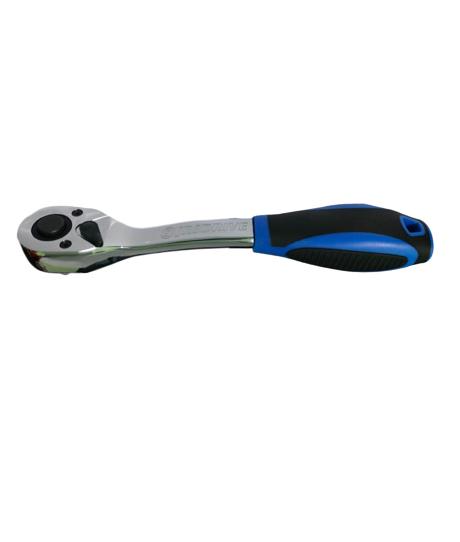 Jrsdrive Ratchet Handle 1/4″, Reversible 72 Teeth CRV, Dual Color Grip E-2203E