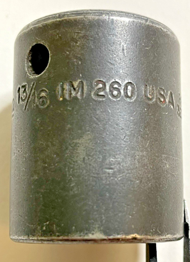 Snap-On IM260 1/2″ Drive 13/16″ Shallow 6 Point Impact Socket Made in USA