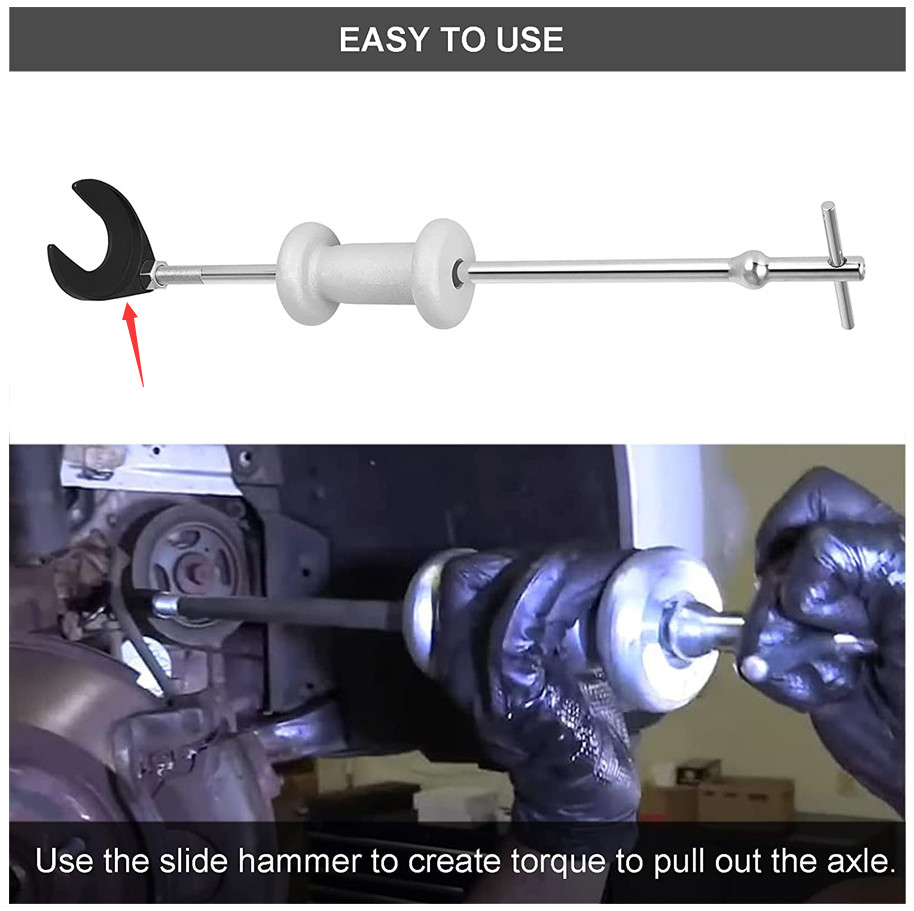 CV Axle Joint Shaft Puller Tool Slide Hammer Adapter Pulling Fork Removing Tools