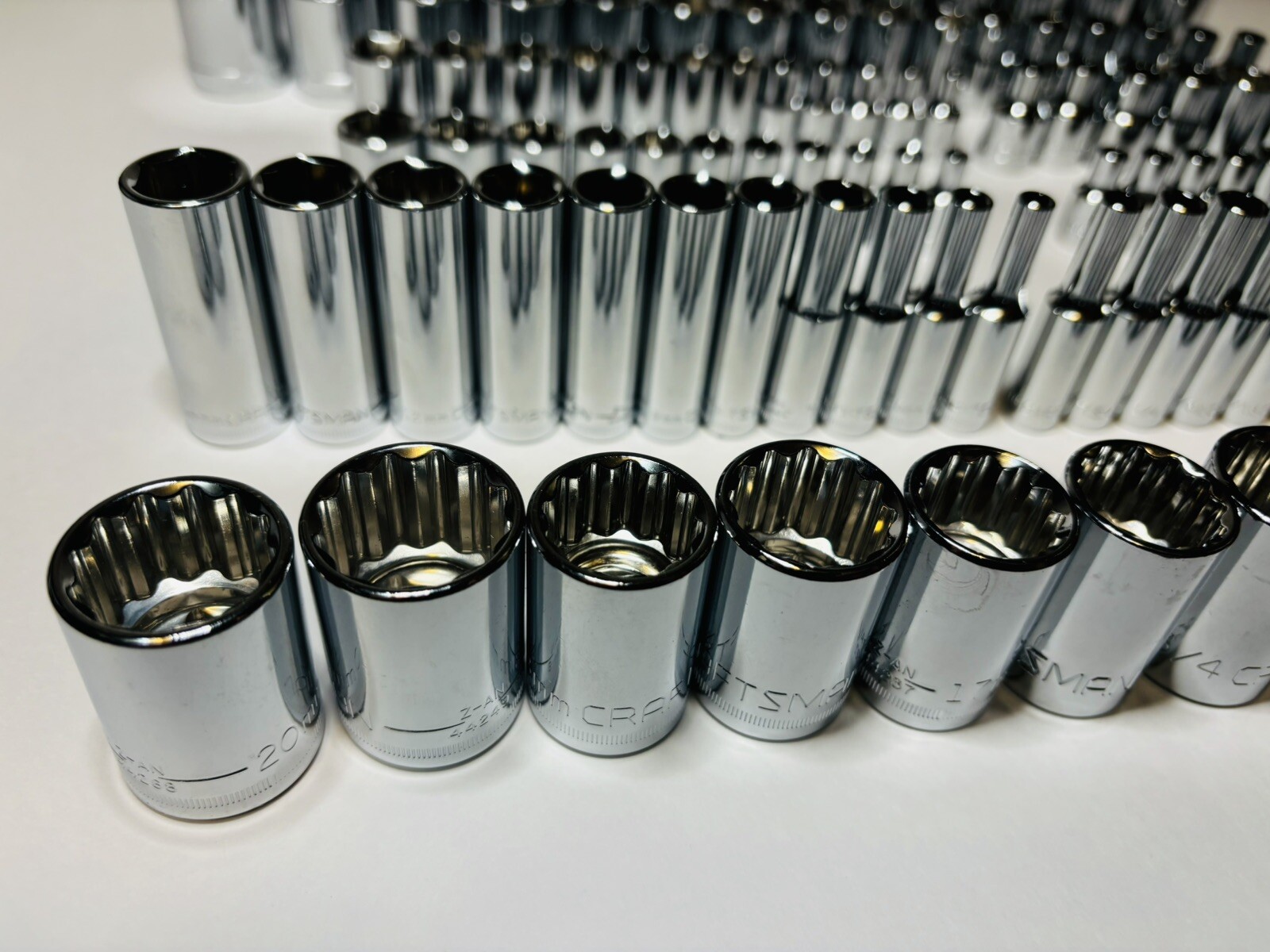 CRAFTSMAN 122 pc 1/4 3/8 1/2 Dr SAE METRIC MM 6pt 12pt ratchet wrench socket set