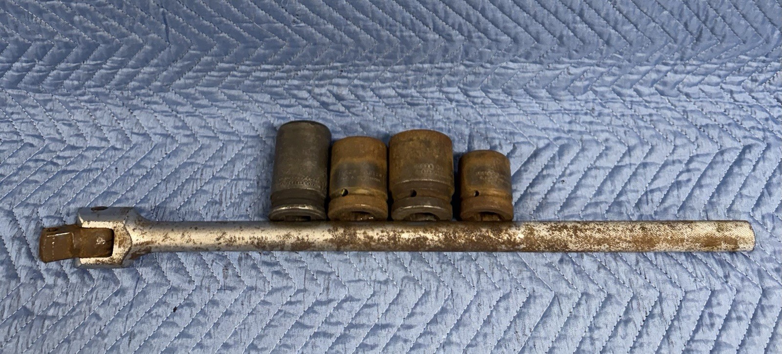 PROTO USA 1” Drive Breaker Bar 5868 26” Impact Socket Lot Budd 15/16 1-1/2 1-3/4