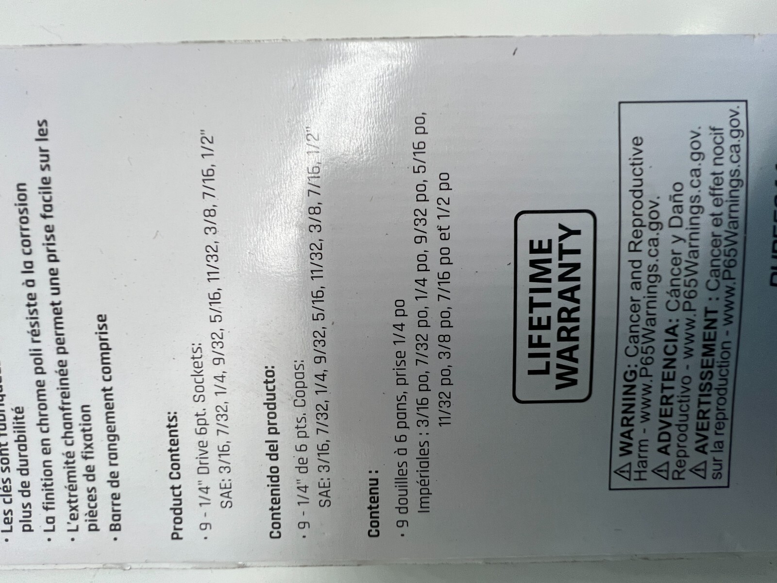 DieHard 9-Piece Socket DHP55244 SAE 1/4″ Drive 6-Point Off-Corner Loading