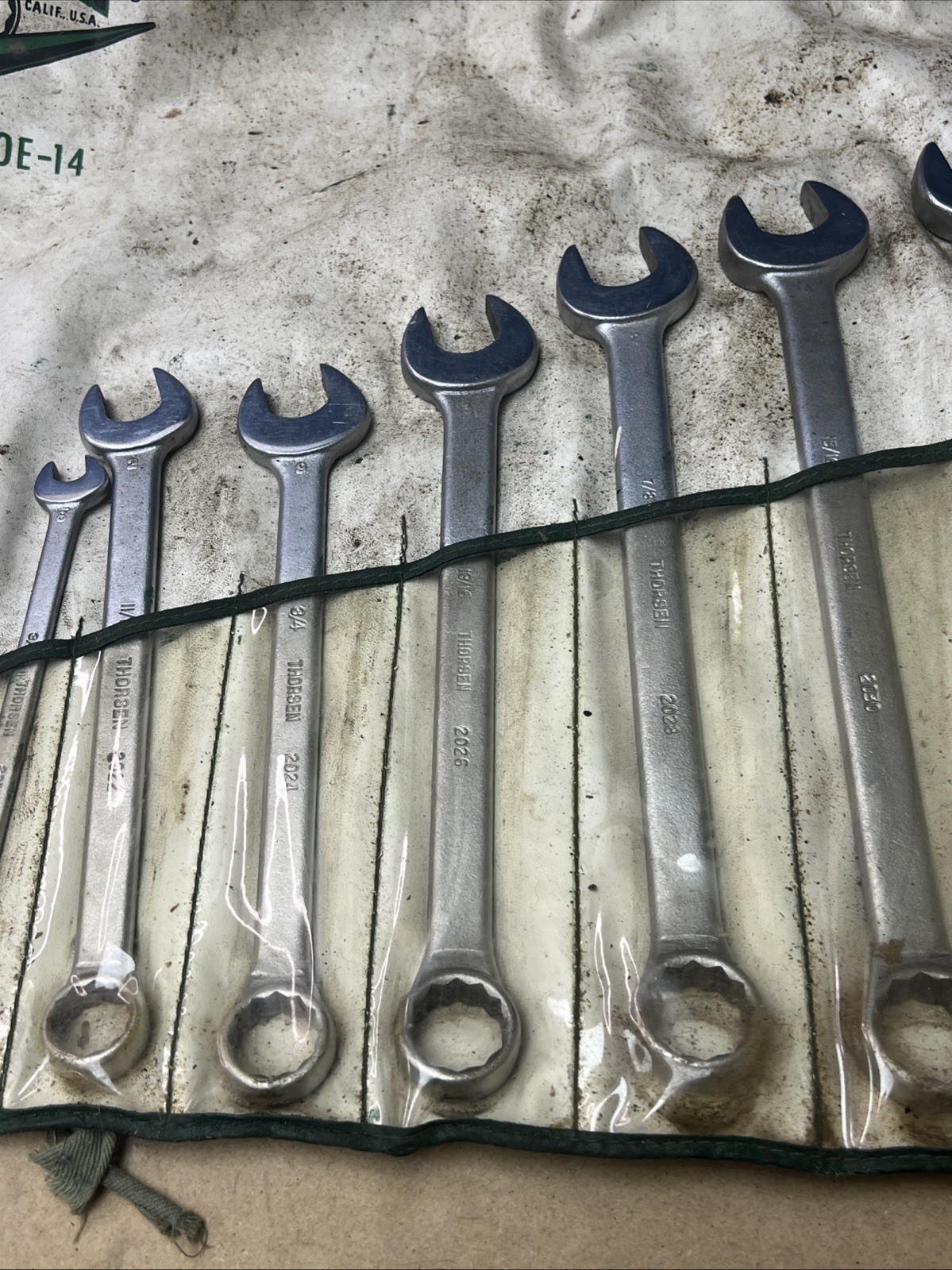Thorsen Set No. BOE-14 Socket Wrenches Missing 4 Wrenches