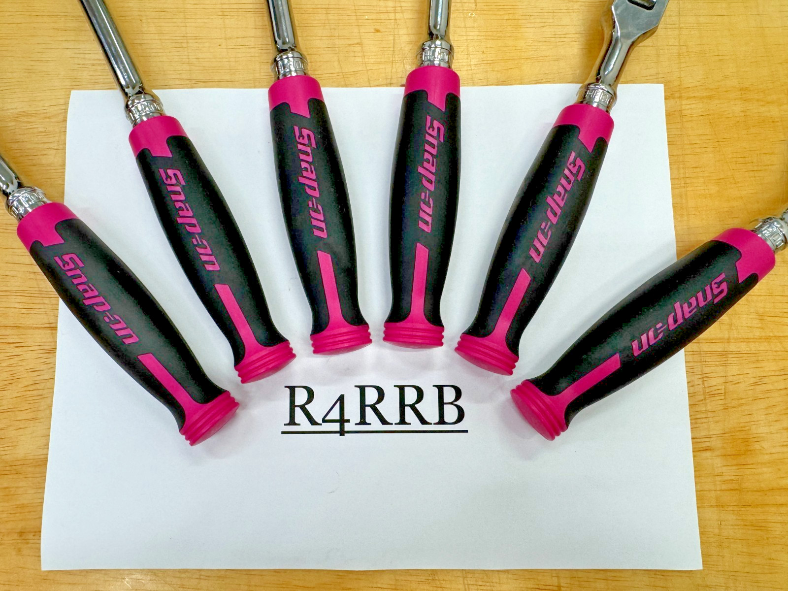 Snap-on Tools USA NEW PINK 6pc 3/8″ Drive 100 Tooth Cynergy Ratchet Master Set