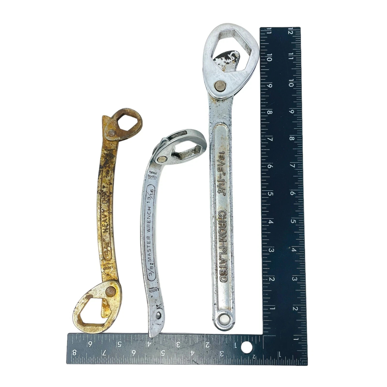 Heavy Duty Multi Wrench Adjustable Tools, Master Wrench Loosen and More, 3 Pcs