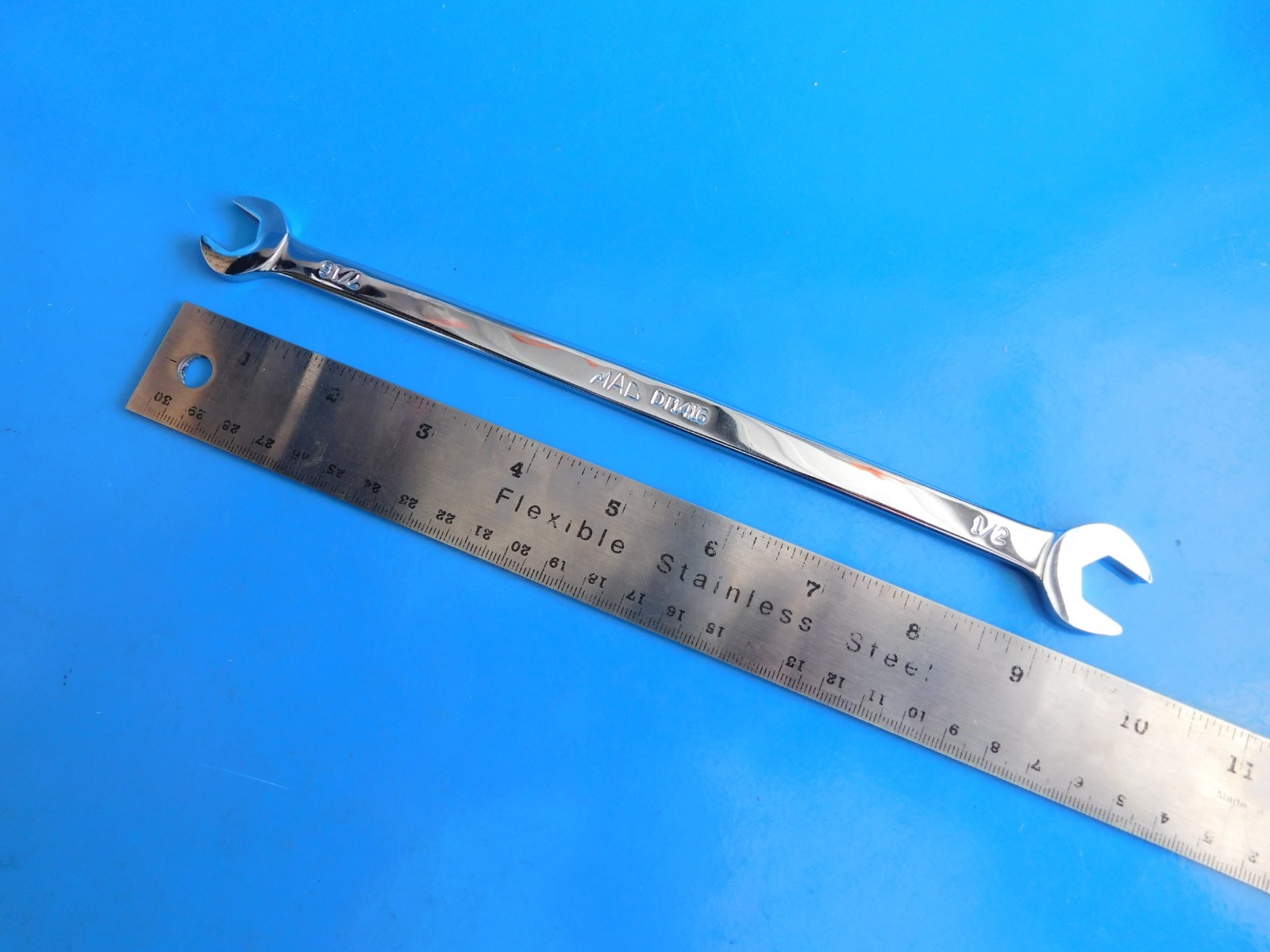NEW, MAC TOOLS «7/16 IN. X 1/2 IN. » LOW TORQUE THIN WRENCH, PART #DT1416