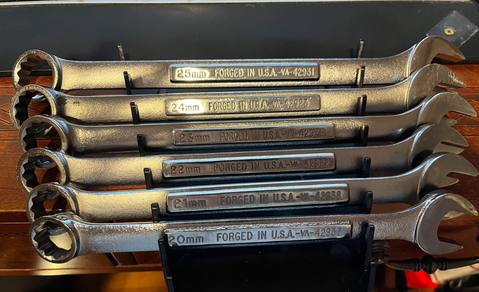 Craftsman Tools USA 6pc VVA 20mm-25mm Large Metric (Rare) Combination Wrench Set