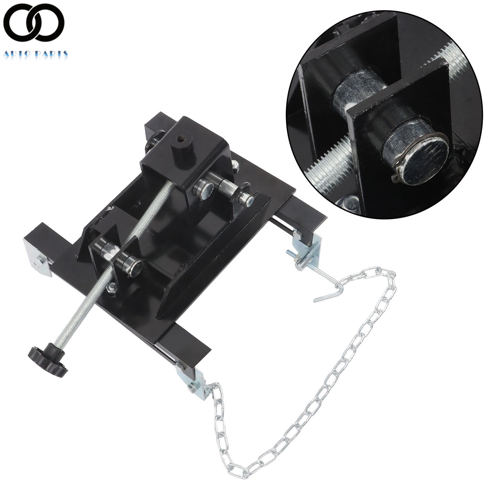 For Vehicle Repairs 1/2 Ton High Capacity Transmission Floor Jack Adapter Black