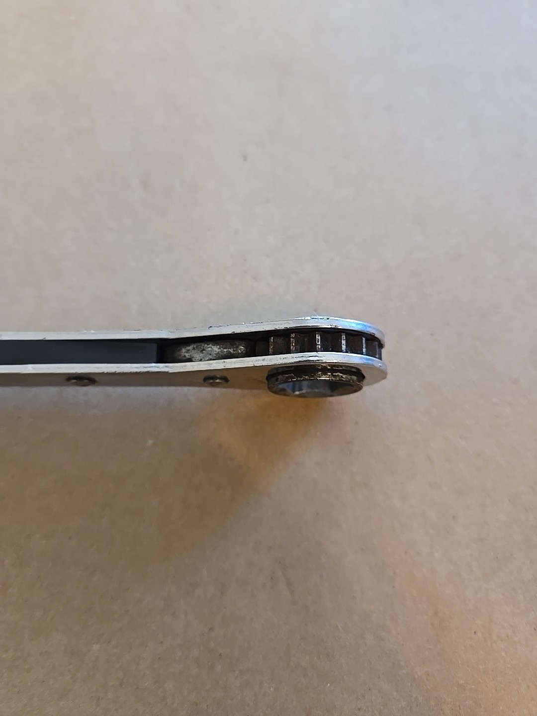 Mac Tools 13MM-14MM 6PT Metric Chrome Ratcheting Box Wrench USA RWM1314