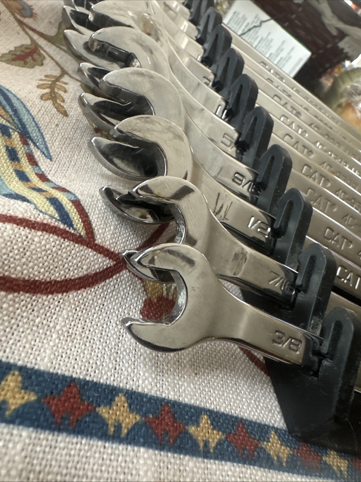 Cat USA Caterpillar 3/8″ to 1″ SAE Open Combination 11pc Wrench Set 4C-9600