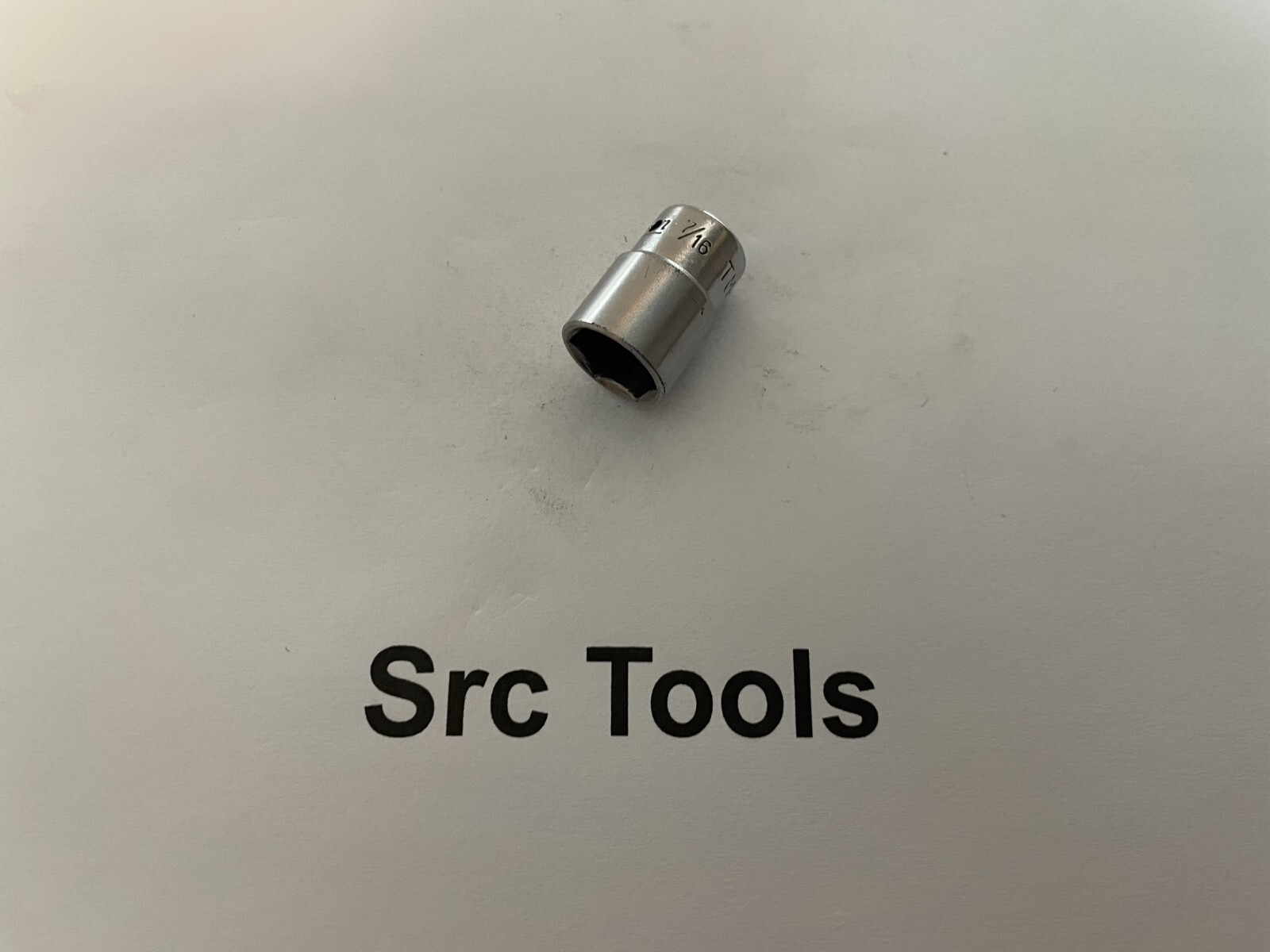 Snap-On Tools USA 1962 1/4″ Drive 7/16″ SAE 6pt Midget Chrome Socket TM-14