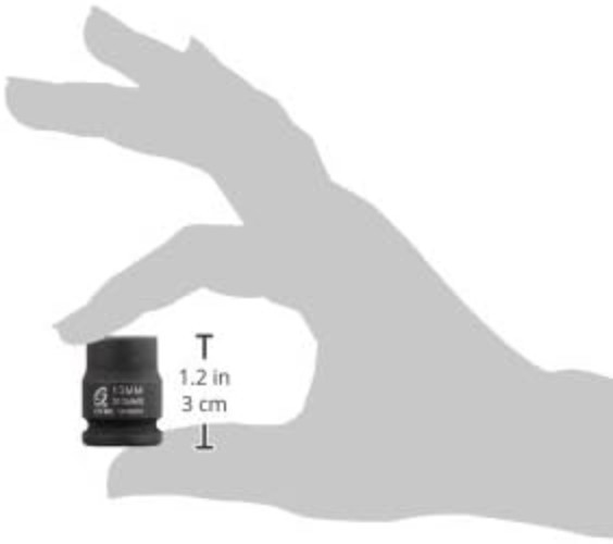 13mm Magnetic Impact Socket 3/8-Inch Drive 6-Point