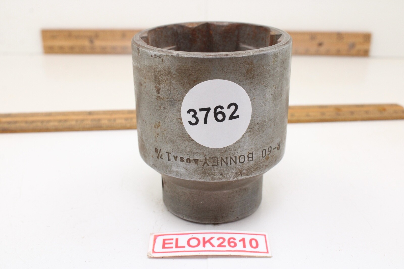 Bonney R60 1-7/8in 3/4” Drive 12 Point SAE Chrome Standard Socket USA