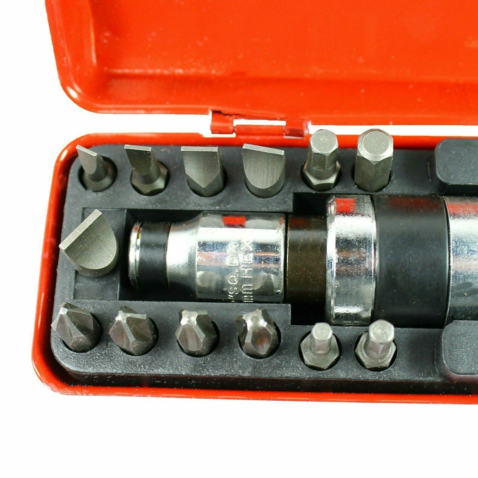 NEW 1/2″ Heavy Duty Impact Screwdriver Driver Set SAE Reversible w/ Metal Case