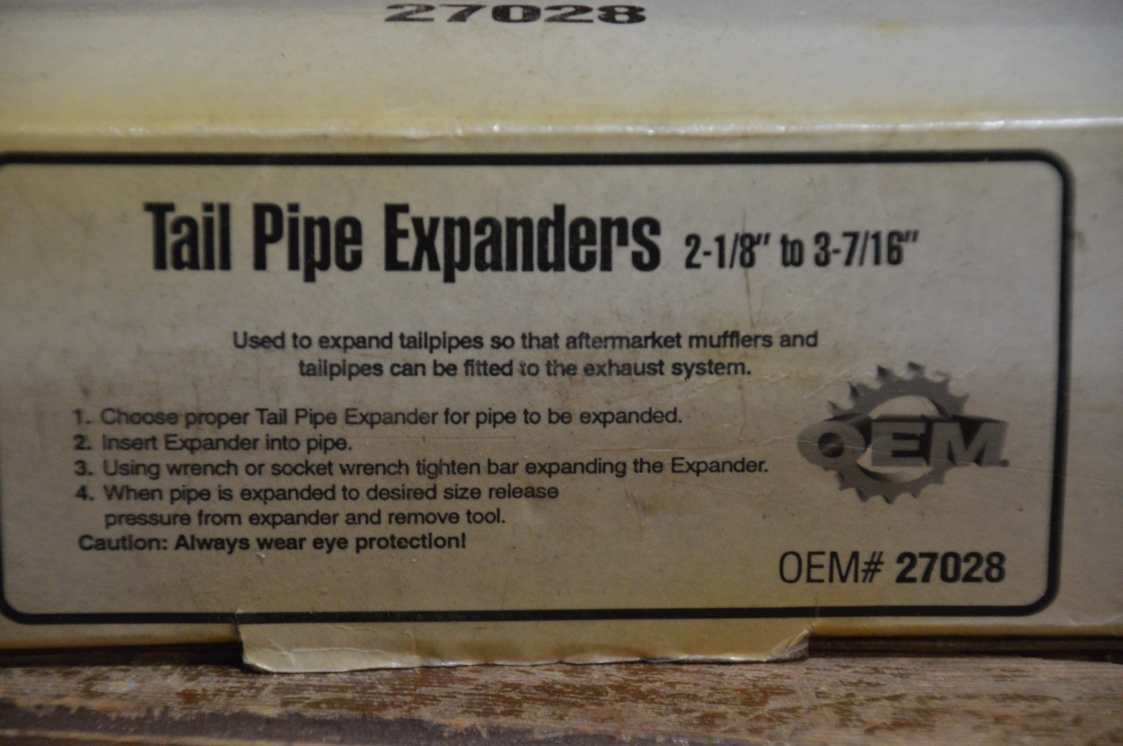 AUTOMOTIVE TAIL PIPE EXPANDERS 2-1/8″ TO 3-7/16″ OEM 27025 WITH BOX AUTO EXHAUST