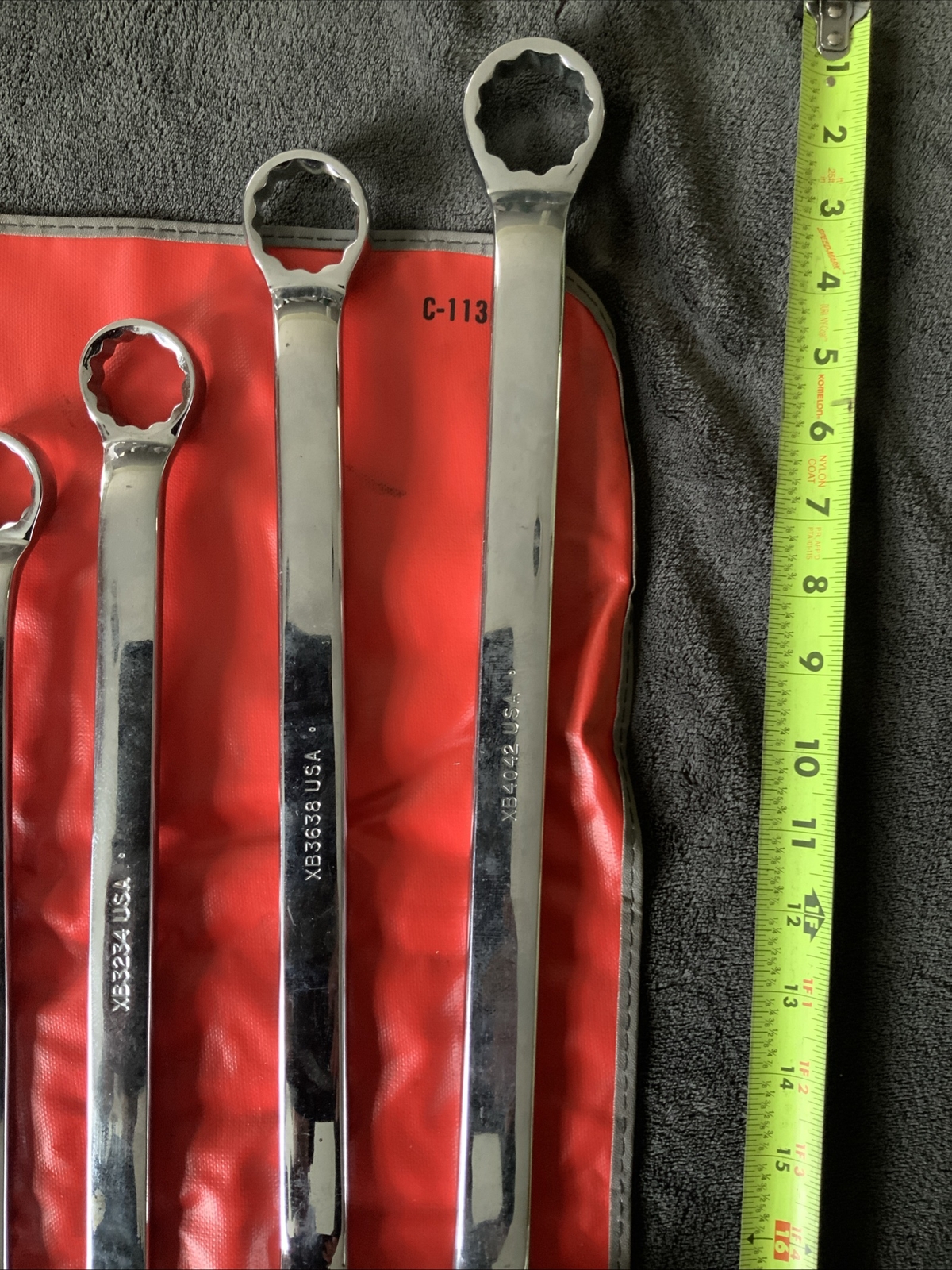 Snap On 10 Degree Double Offset Box End Wrench Set, 3/8 Up To 1 5/16