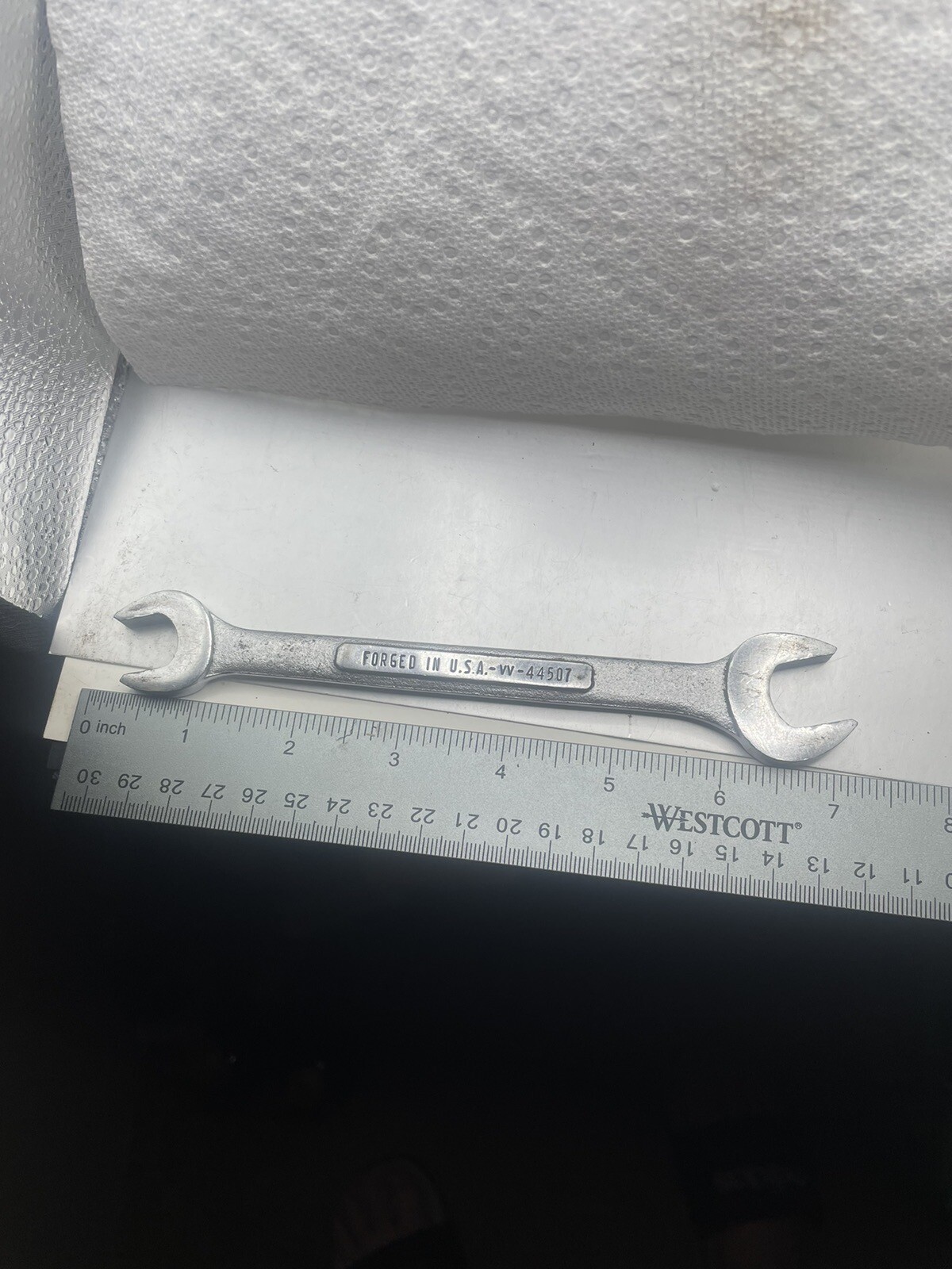 Vintage Craftsman 13mm x 15mm Open End Wrench Metric 44507 -VV- USA