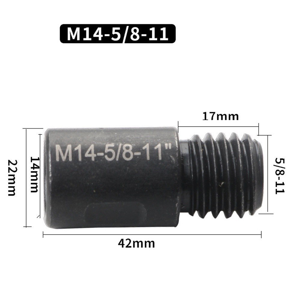 4pcs Thread Adapter Rod M10 to For M14 for Angle Grinder Drill Bit Shank Use