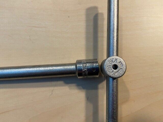 King Dick ‘Midget’ T-Bar, Swivel & 8″ Socket Ext. – Ex RAF Crowfoot Marked