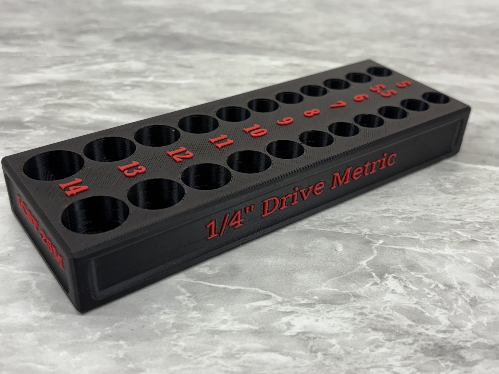 1/4″ Drive Socket Set Tray For ICON Deep and Shallow by S3D Printing MM or SAE