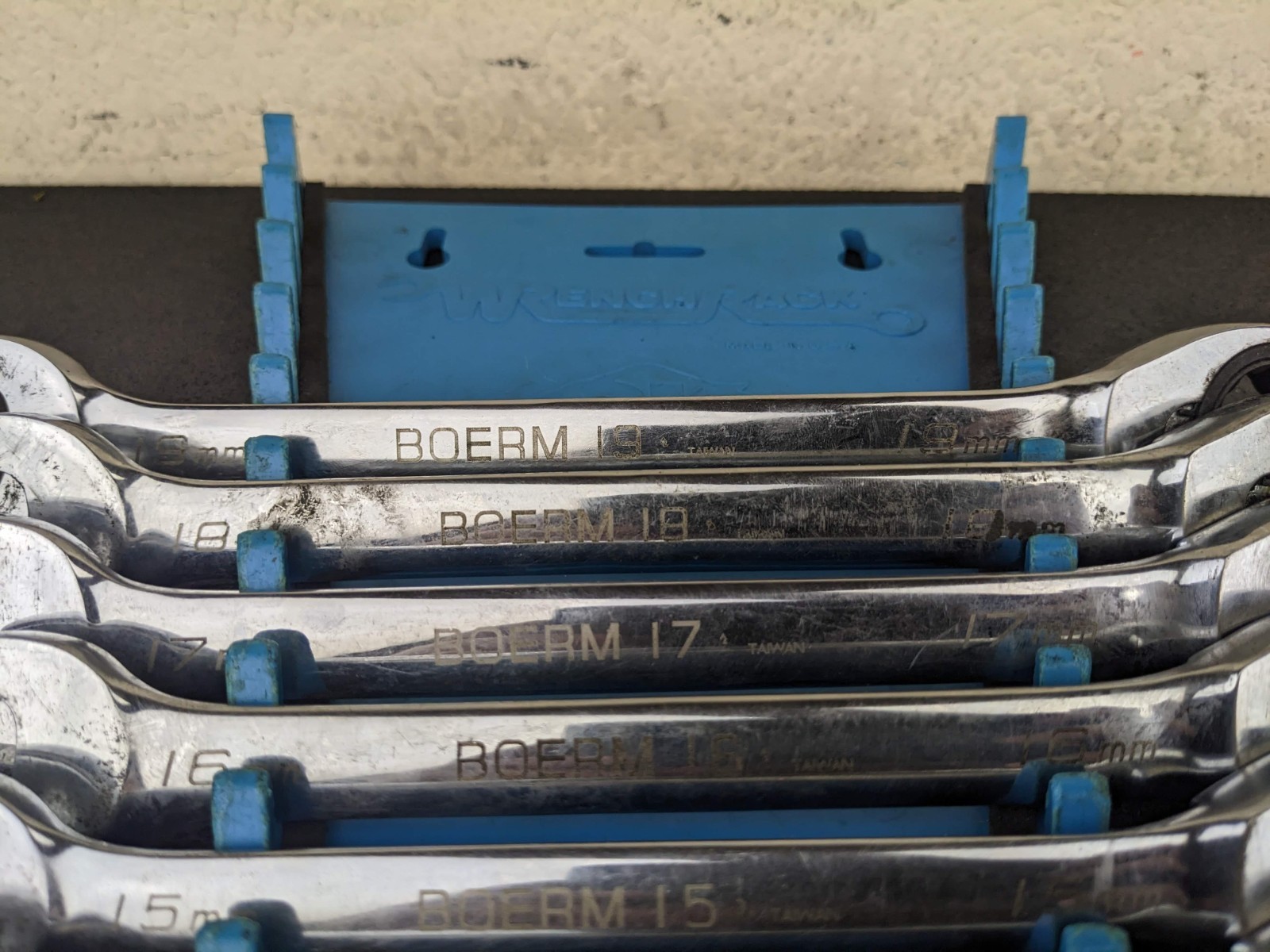 #bp450 Blue Point BOERM712 11 Pc Metric Reversible Ratcheting Wrench Set 9-19mm