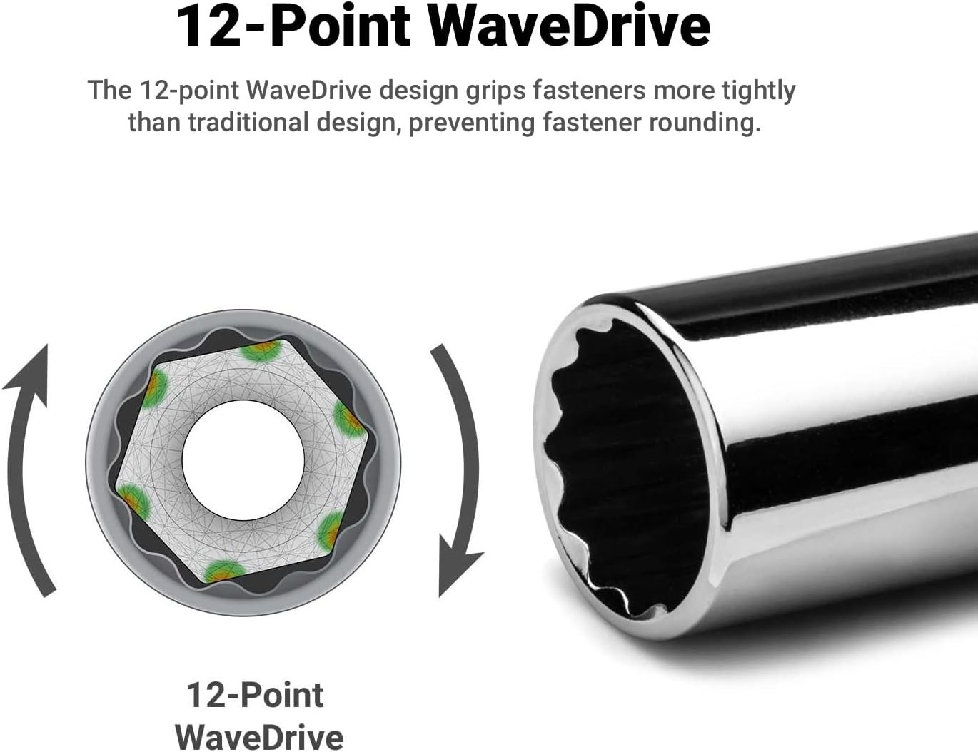 1/4 in Shallow Socket, 1/4 in Drive, 12-Point, SAE