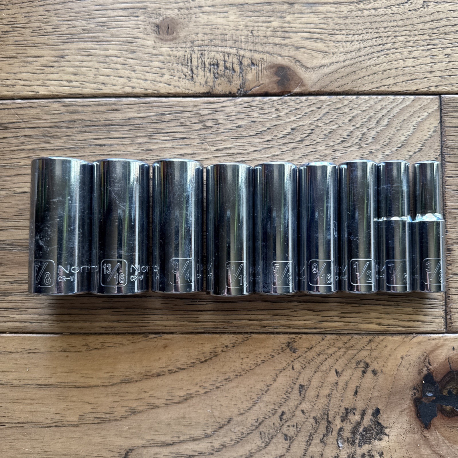 Sockets Deep Set Northern Brand 9pc SAE
